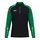 JAKO Langarmshirt Ziptop Sonic (rec. Polyester, weiches Tragegefühl) schwarz/grün Jungen