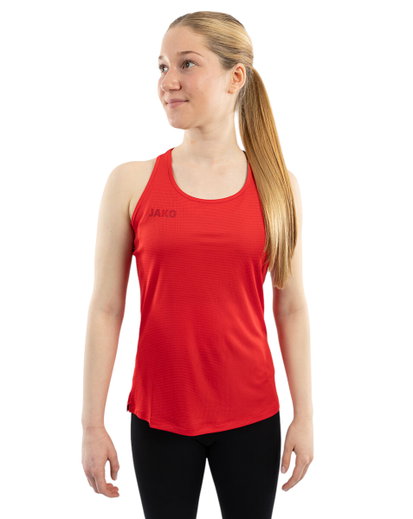 JAKO Running Tank Top Light Flow (sleeveless) red Ladies