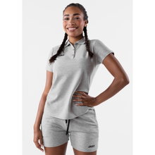 JAKO Polo Base (100% Cotton) light grey Women