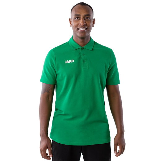 JAKO Polo Base (100% Baumwolle) grün Herren