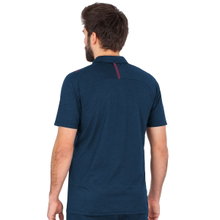 JAKO Sport Polo Challenge (Polyester Stretch Jersey) navy mottled/bordeaux Men