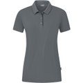 JAKO Sport-Polo Organic Stretch (Bio-Baumwolle) dunkelgrau Damen