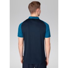 JAKO Sport Polo Performance (Polyester Micro Mesh, breathable, quick-drying) navy blue/light blue Men