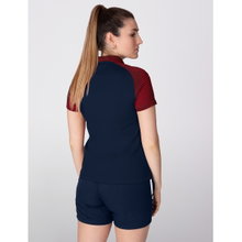 JAKO Sport Polo Performance (Polyester Micro Mesh, breathable, quick-drying) navy/red Women