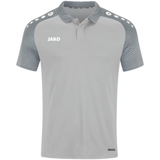 JAKO Sport-Polo Performance (atmungsaktiv, schnelltrocknend) hellgrau Kinder