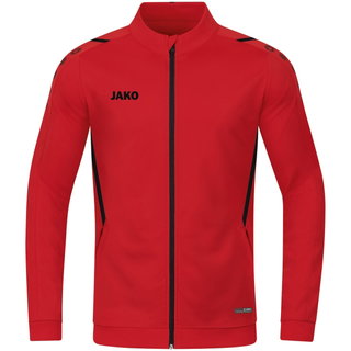 JAKO Trainingsjacke (Polyester) Challenge - Seitentaschen, moderner Look rot Jungen/Mädchen