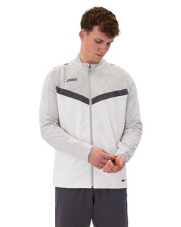 JAKO Trainingsjacke (Polyester) Iconic (100% rec. Polyester) weiss/grau/anthrazitgrau Herren