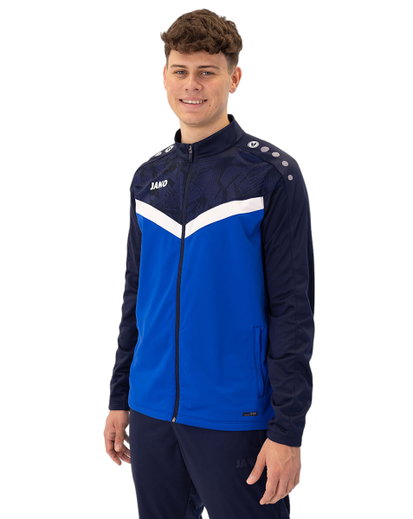 JAKO Trainingsjacke (Polyester) Iconic (100% rec. Polyester) royalblau/marineblau Herren