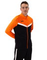 JAKO Trainingsjacke (Polyester) Iconic (100% rec. Polyester) schwarz/neonorange Herren