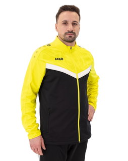 JAKO Trainingsjacke (Polyester) Iconic (100% rec. Polyester) schwarz/gelb Herren