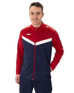 JAKO Trainingsjacke (Polyester) Iconic (100% rec. Polyester) marineblau/rot Herren