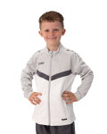 JAKO Trainingsjacke (Polyester) Iconic (100% rec. Polyester) weiss/grau/anthrazitgrau Kinder