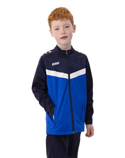 JAKO Trainingsjacke (Polyester) Iconic (100% rec. Polyester) royalblau/marineblau Kinder