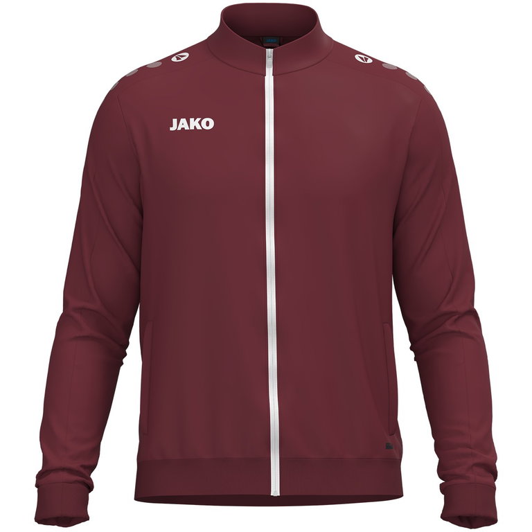 JAKO Trainingsjacke (Polyester) One (100% rec. Polyester) bordeauxrot Herren
