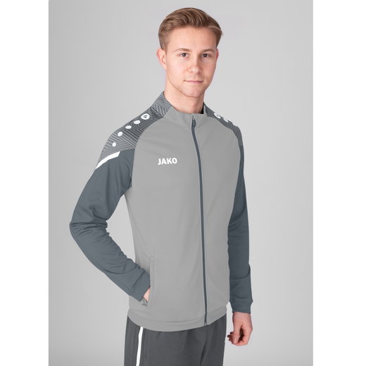 JAKO Trainingsjacke (Polyester) Performance (Matt-Polyester-Tricot) hellgrau Herren
