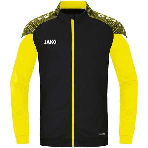 JAKO Trainingsjacke (Polyester) Performance (Matt-Polyester-Tricot) schwarz/gelb Kinder