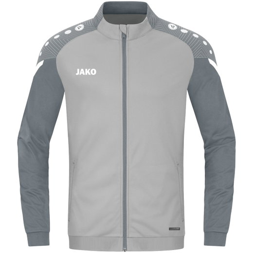 JAKO Trainingsjacke (Polyester) Performance (Matt-Polyester-Tricot) hellgrau Kinder