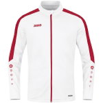 JAKO Trainingsjacke (Polyester) Power (100% rec. Polyester) weiss/rot Herren