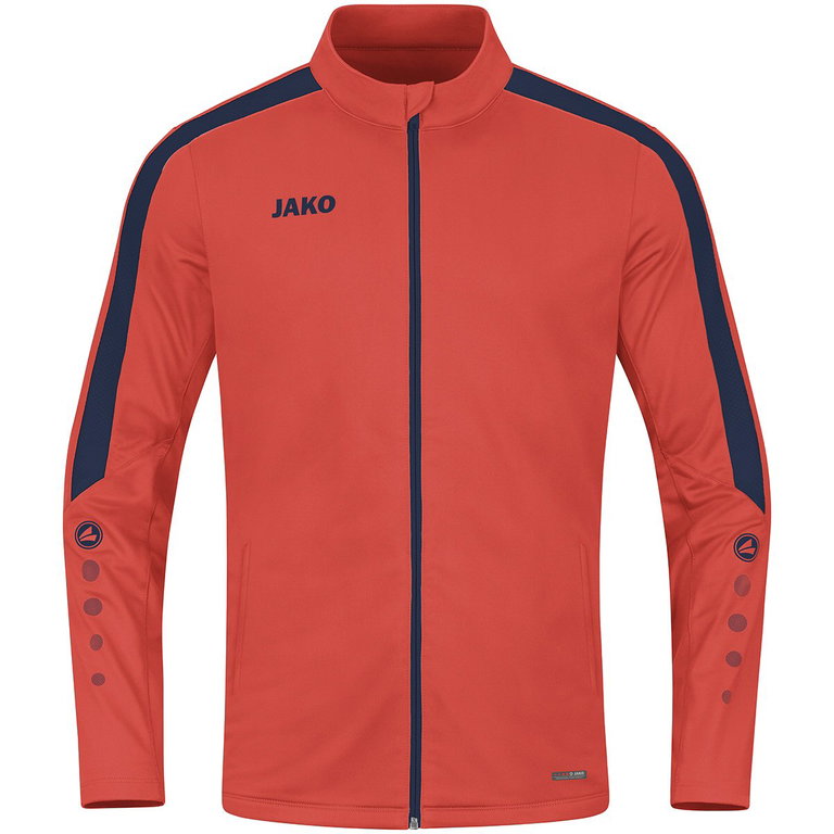 JAKO Trainingsjacke (Polyester) Power (100% rec. Polyester) orange/marineblau Herren
