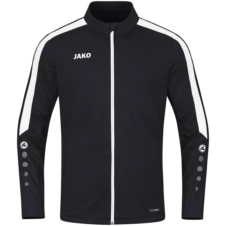 JAKO Trainingsjacke (Polyester) Power (100% rec. Polyester) schwarz Kinder