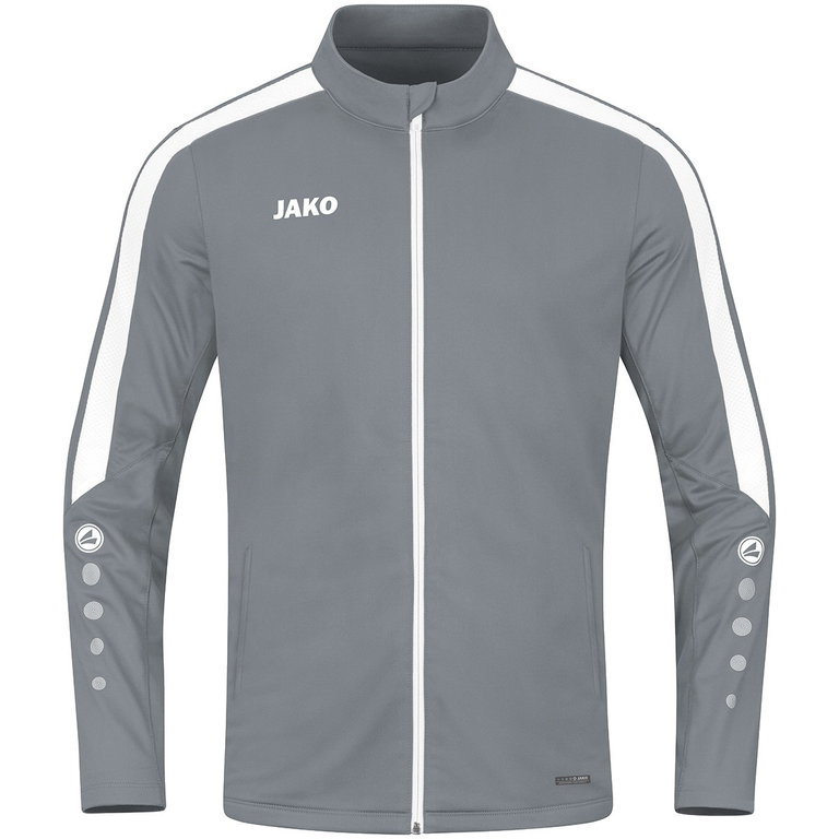 JAKO Trainingsjacke (Polyester) Power (100% rec. Polyester) dunkelgrau Kinder