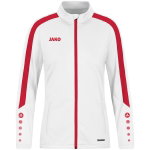 JAKO Trainingsjacke (Polyester) Power (100% rec. Polyester) weiss/rot Damen