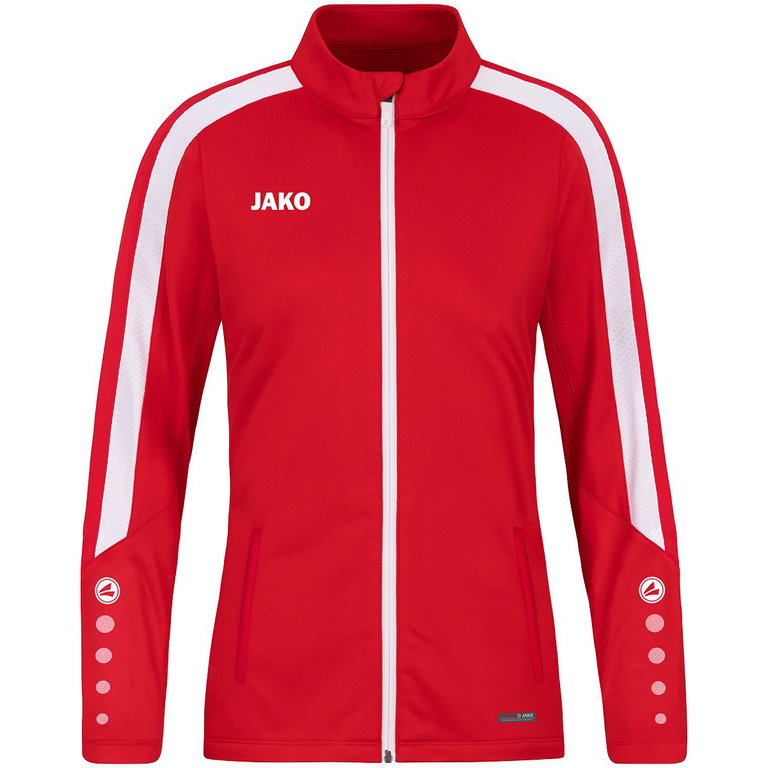 JAKO Trainingsjacke (Polyester) Power (100% rec. Polyester) rot Damen