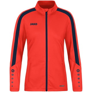 JAKO Trainingsjacke (Polyester) Power (100% rec. Polyester) orange/marineblau Damen