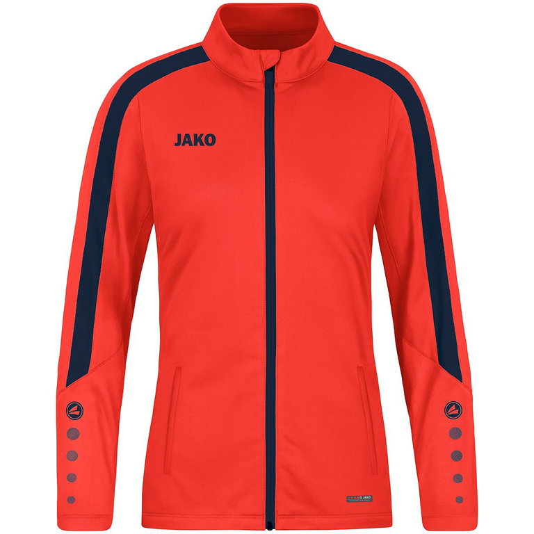 JAKO Trainingsjacke (Polyester) Power (100% rec. Polyester) orange/marineblau Damen