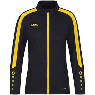 JAKO Trainingsjacke (Polyester) Power (100% rec. Polyester) schwarz/gelb Damen