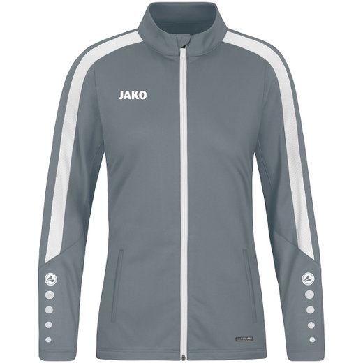 JAKO Trainingsjacke (Polyester) Power (100% rec. Polyester) dunkelgrau Damen