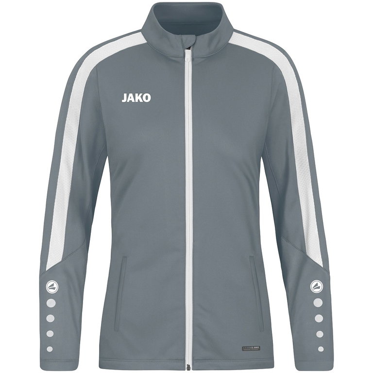 JAKO Trainingsjacke (Polyester) Power (100% rec. Polyester) dunkelgrau Damen