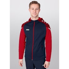 JAKO Presentation Suit Performance with Hood (Jacket and Trousers) Navy/Red Men