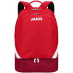 JAKO Rucksack Iconic mit Bodenfach rot/weinrot