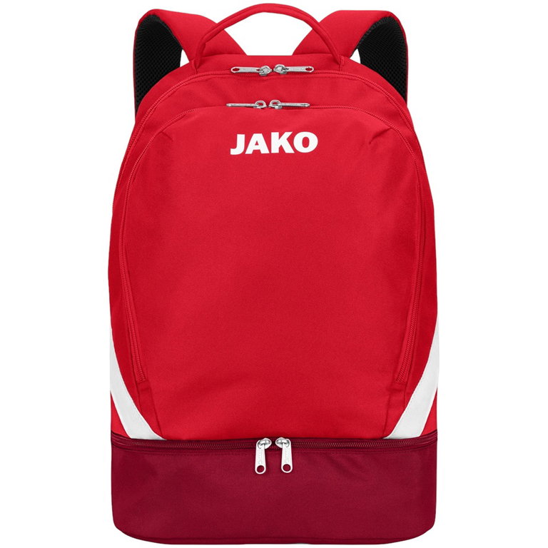 JAKO Rucksack Iconic mit Bodenfach rot/weinrot