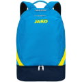 JAKO Rucksack Iconic mit Bodenfach blau/marineblau/neongelb