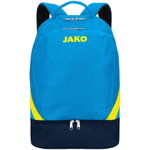 JAKO Rucksack Iconic mit Bodenfach blau/marineblau/neongelb