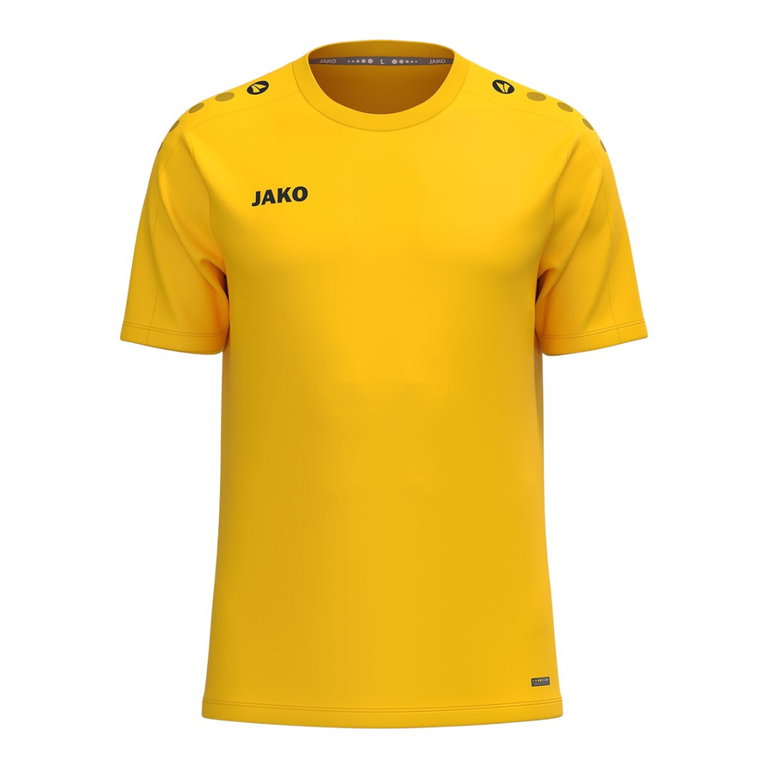 JAKO Koszulka sportowa One (100% rec. poliester, oddychająca) żółta damska