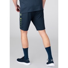 JAKO Training Pants (Short) Allround - Stretch-Knit-Polyester- short navy/yellow Men
