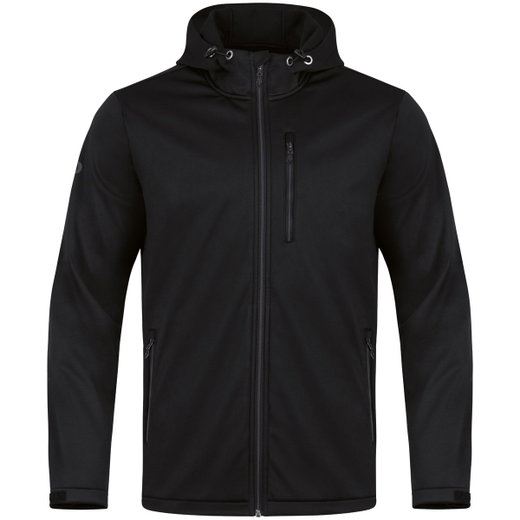 JAKO Softshelljacke Premium (Kapuze, wind- und wasserabweisend) schwarz Herren