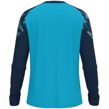JAKO Sport Long Sleeve Shirt Sonic Sweat (quick-drying, durable) aqua blue/navy blue children