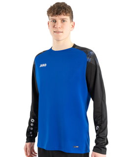 JAKO Sport-Langarmshirt Sonic Sweat (schnelltrocknend, strapazierfähig) royalblau/schwarz Herren