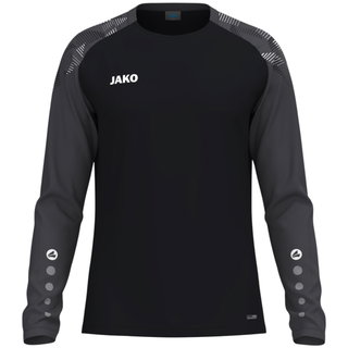 JAKO Sportowa koszulka z długim rękawem Sonic Sweat (szybkoschnąca, wytrzymała) czarna/antracytowa dla mężczyzn