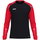 JAKO Sport-Langarmshirt Sonic Sweat (schnelltrocknend, strapazierfähig) schwarz/rot Herren