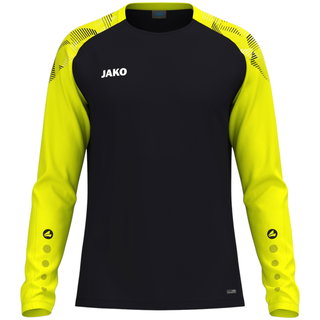JAKO Sport-Langarmshirt Sonic Sweat (schnelltrocknend, strapazierfähig) schwarz/gelb Kinder