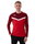 JAKO Sport-Langarmshirt Sweat Iconic (Polyester-Stretch-Fleece) rot/weinrot Herren