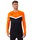 JAKO Sport Long Sleeve Sweatshirt Iconic (Polyester Stretch Fleece) black/neon orange Men's