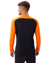 JAKO Sport Long Sleeve Sweatshirt Iconic (Polyester Stretch Fleece) black/neon orange Men's