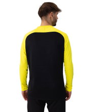JAKO Sport Long Sleeve Sweatshirt Iconic (Polyester Stretch Fleece) black/yellow Men's