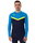 JAKO Sport Long Sleeve Sweatshirt Iconic (Polyester Stretch Fleece) navy blue/light blue/yellow Men's